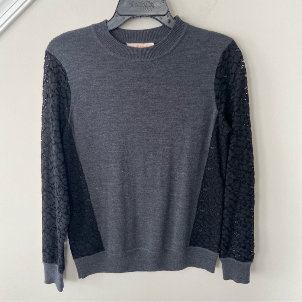 Tory Burch lace wool sweater